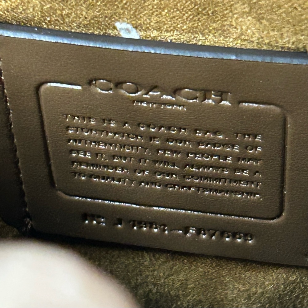 Coach Handbag Womens OSFA Tan Zoe Caryall Snakeskin F87669 Leather Satchel Purse - Picture 6 of 8
